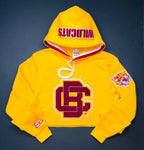 Bethune Cookman Wildcats Letterman Cropped Hoodie
