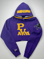 Prairie View A&M Panthers Cropped Letterman Hoodie