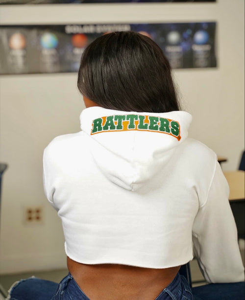 Florida A&M Rattlers “F” Cropped Letterman Hoodie