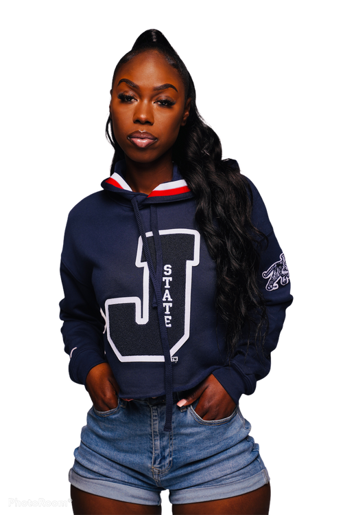 Jackson State Tigers Cropped “J State” Letterman Hoodie